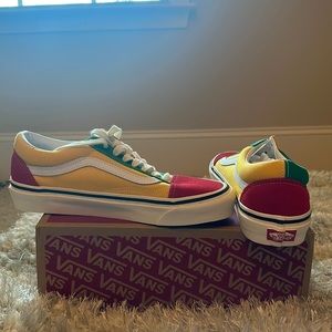 Old school Vans; never worn. 8.5 US Women/7.0 US Men